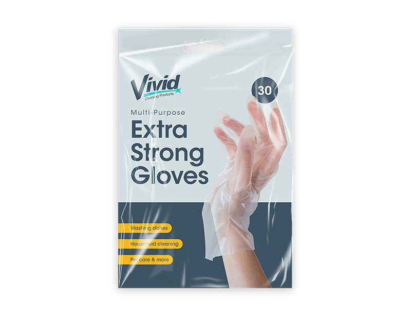 Multi Purpose Extra Strong Gloves - 30 Pack